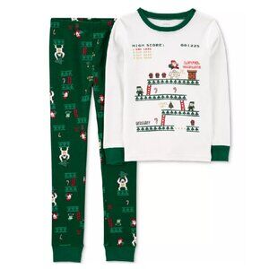 NWT - Carter's  Kids Holiday Game Pajama Set - Size 7 / 7A